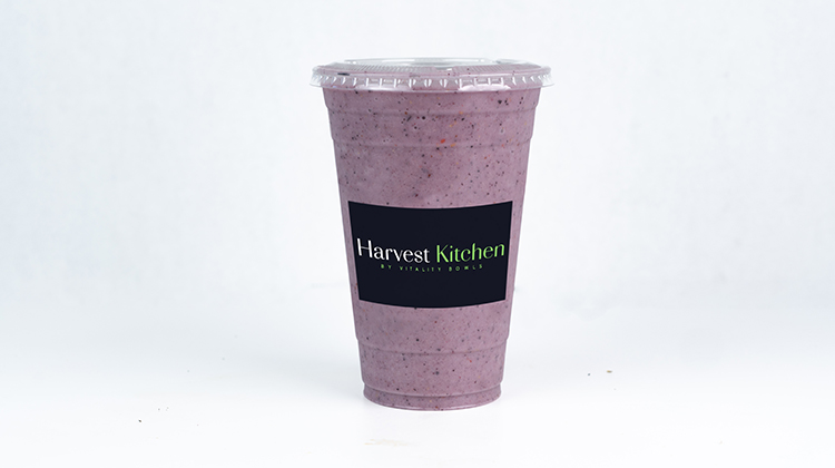A purple berry smoothie
